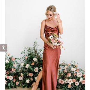 Revelry Skye Bridesmaid Dress in Satin *DUPE*